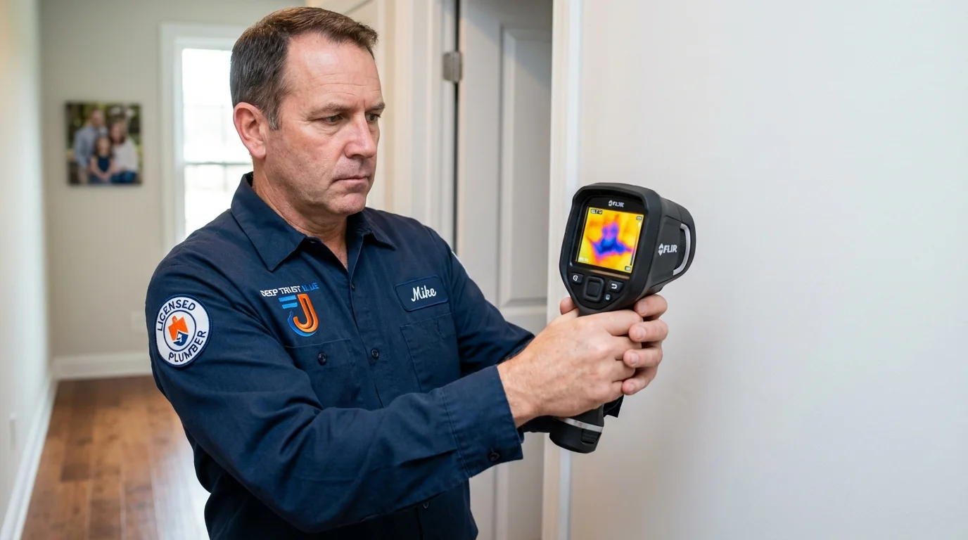 Thermal imaging leak detection by Johns Plumbing LLC in Leonardtown